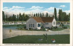 Club House Utah Motor Park Salt Lake City, UT Postcard Postcard Postcard