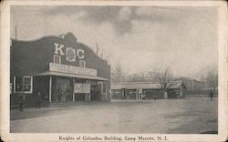 Knights of Columbus Building, Camp Merritt Cresskill, NJ Postcard Postcard Postcard