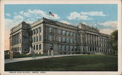 Omaha High School Postcard