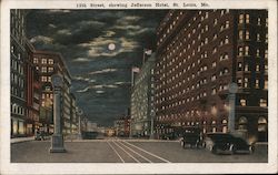 12th Street, showing Jefferson Hotel Postcard