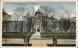 Main Building of University of Michigan Postcard