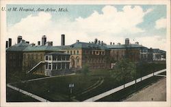 University of Michigan Hospital Postcard