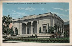 Clements Library, University of Michigan Postcard