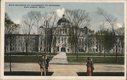 Main Building of University of Michigan Postcard