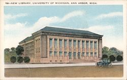 New Library, University of Michigan Postcard