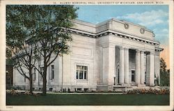 Alumni Memorial Hall, University of Michigan Ann Arbor, MI Postcard Postcard Postcard