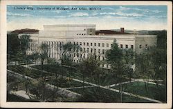 Literary Building, University of Michigan Postcard