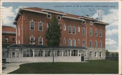 Otology Ward, University of Michigan Hospital Postcard