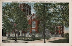 Michigan Union Building, University of Michigan Postcard