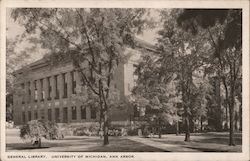 General Library, University of Michigan Ann Arbor, MI Postcard Postcard Postcard