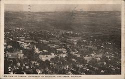 Air View of Campus, University of Michigan Ann Arbor, MI Postcard Postcard Postcard