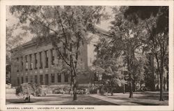 General Library, University of Michigan Ann Arbor, MI Postcard Postcard Postcard