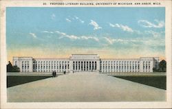 Proposed Literary Building, University of Michigan Ann Arbor, MI Postcard Postcard Postcard