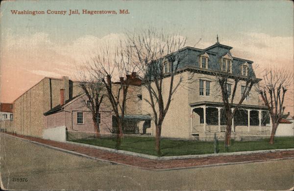 Washington County Jail Hagerstown, MD Postcard