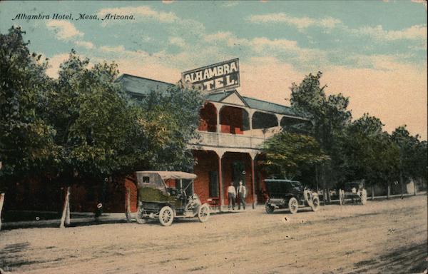 Alhambra Hotel Mesa, AZ Postcard