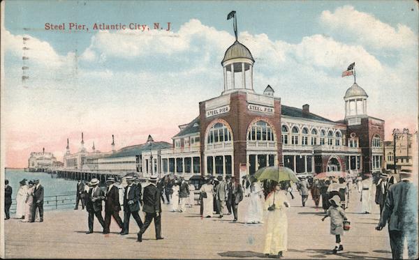 Steel Pier Atlantic City, NJ Postcard