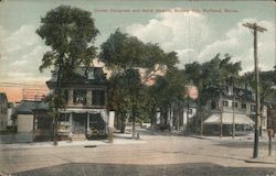 Corner Congress and North Streets, Munjoy Hill Postcard