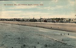 Old Orchard Beach, looking West Postcard