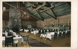 Dining Room, Old Faithful Inn Yellowstone National Park Postcard Postcard Postcard