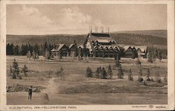 Old Faithful Inn Yellowstone National Park Postcard Postcard Postcard