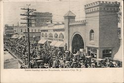 Easter Sunday on the Boardwalk Atlantic City, NJ Postcard Postcard Postcard