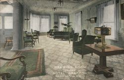 Drawing Room, Hotel Grafton Postcard