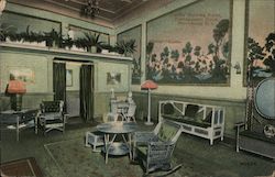 Ladie's Retiring Room, Narragansett Hotel, Providence, R.I. Postcard