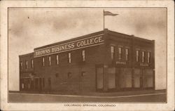 Brown's Business College Postcard