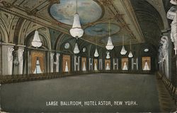 Hotel Astor Large Ballroom New York, NY Postcard Postcard Postcard