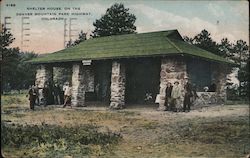 Shelter on the Denver Mountain Park Highway Colorado Postcard Postcard Postcard