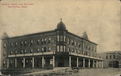 Graves' Hotel, cost $50,000 Harlowton, MT Postcard Postcard Postcard