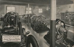 Engine Room, John Taylor Dry Goods Company Kansas City, MO Postcard Postcard Postcard