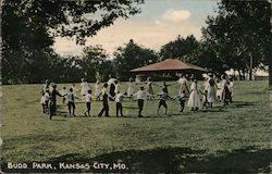 Ring Around the Rosie in Budd Park Postcard