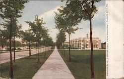 Armour Boulevard, Looking East from Broadway Postcard