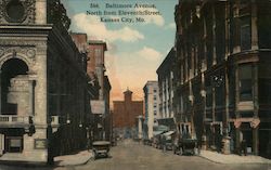 Baltimore Avenue, North from Eleventh Street Postcard