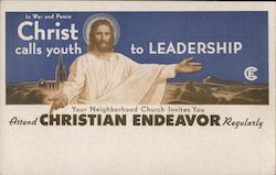 Christian Endeavor invitation Postcard