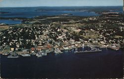 Waterfront, Easternmost City in the United States Postcard