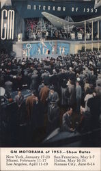 Motorama of 1953 - Performance and Large Crowd Postcard