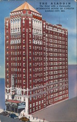 Aladdin Hotel Kansas City, MO Postcard Postcard Postcard