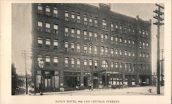 Savoy Hotel, 9th and Central Street Kansas City, MO Postcard Postcard Postcard