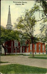 Universalist Church Augusta, ME Postcard Postcard