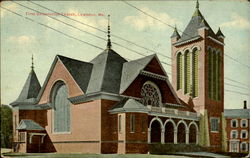 First Universalist Church Lewiston, ME Postcard Postcard