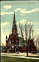 Plymouth Congregational Church Lansing, MI Postcard Postcard