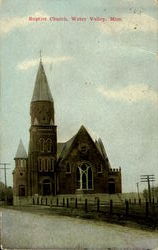 Bapist Church Water Valley, MS Postcard Postcard