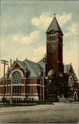 M.E. Church Albion, MI Postcard Postcard