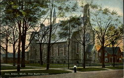 First Baptist Church Ann Arbor, MI Postcard Postcard