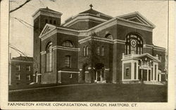 Farmington Avenue Congregational Church Postcard