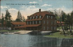 Dart's Camp and Boat House Postcard