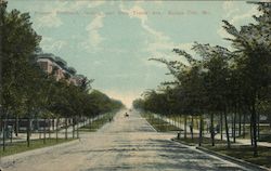 Armour Boulevard, Looking East From Troost Ave. Postcard