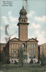 Main Entrance, State Hospital Postcard